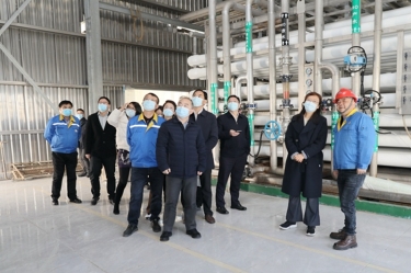 2022年12月15日，时任浙江省发展改革委党组成员、副主任吴红梅莅临bwin必赢亚洲官方网站纸业调研企业用能、节能工作